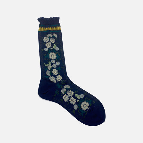 AM-762 Socks Zalipiu Mural Navy