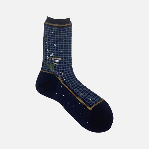AM-765 Socks Muguet Navy