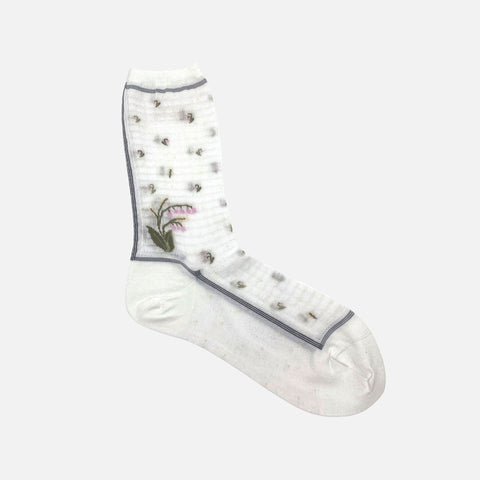 AM-765 Socks Muguet White