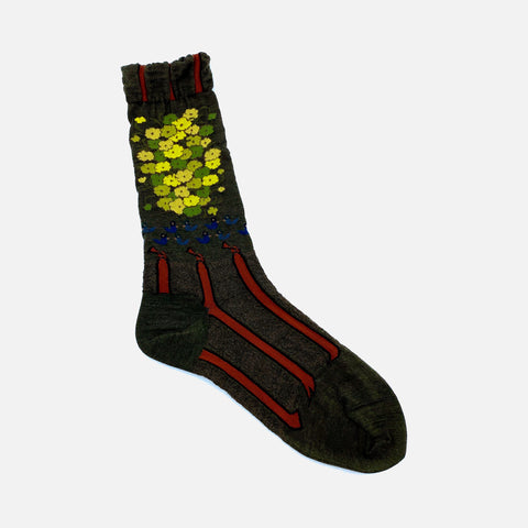 A Fine Day Socks Khaki