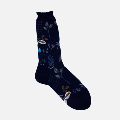 Botanical Socks Black