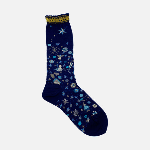 Wish Upon A Star Socks Navy