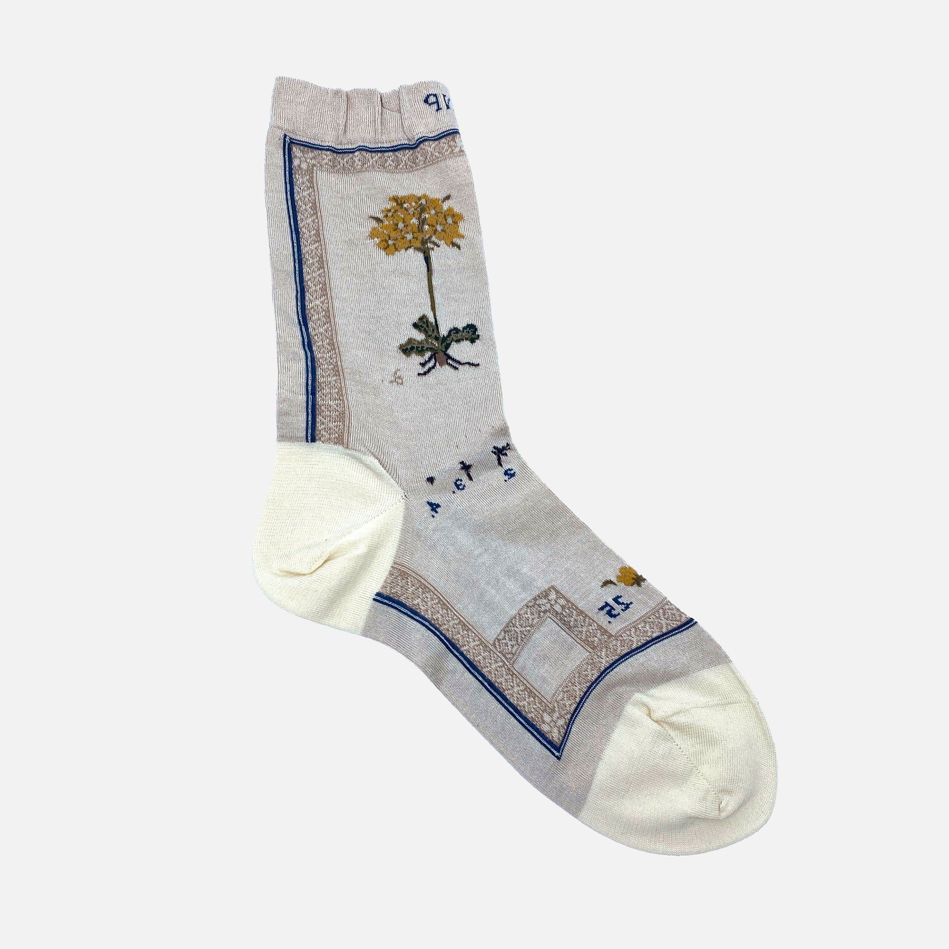 Botanical Socks Ivory