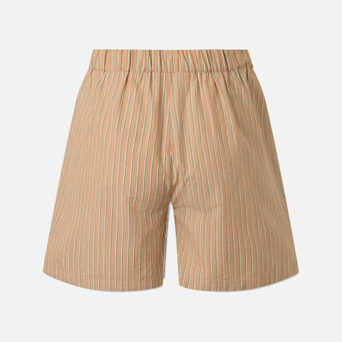 Alessandra Cotton Shorts Brown Stripe