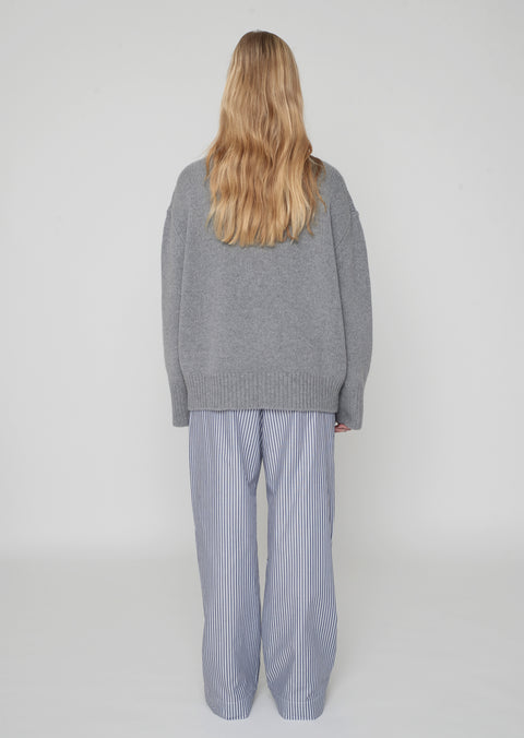 Sam Pants Double Stripe Grey/White