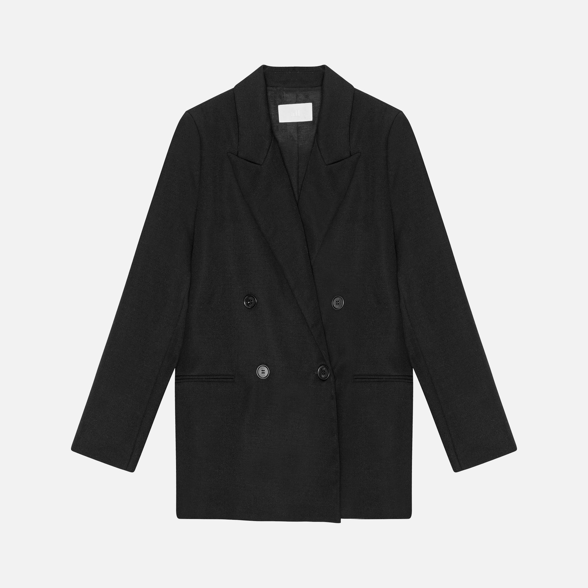 Andy Blazer Dobby Wool Black