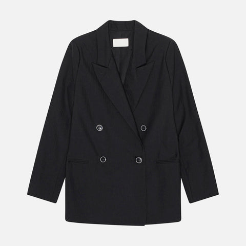 Andy Blazer Black Herringbone