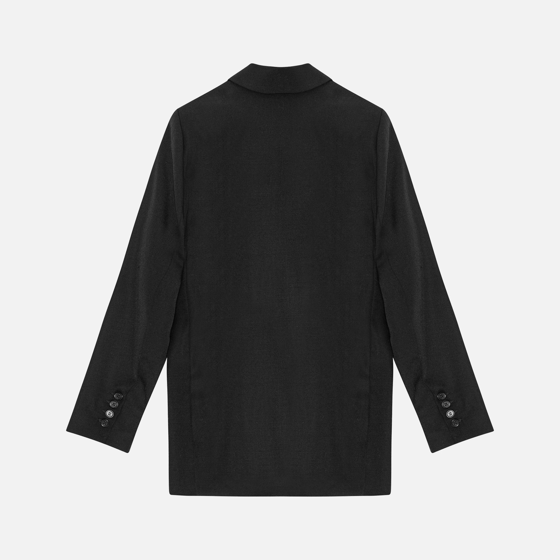 Andy Blazer Dobby Wool Black