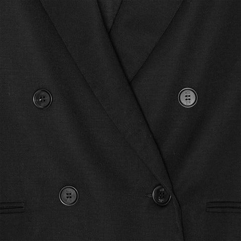 Andy Blazer Dobby Wool Black