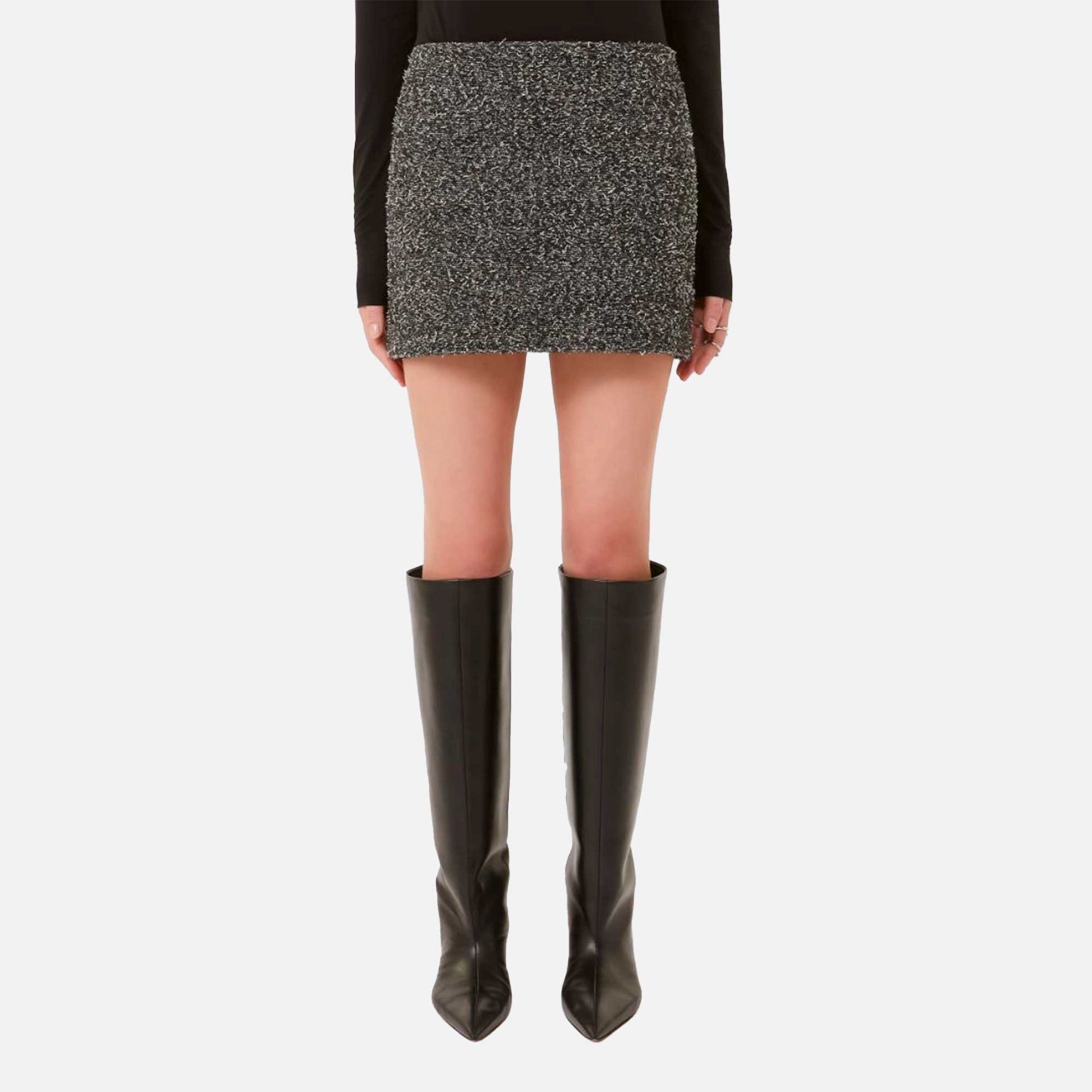 Anemone Mini Skirt Black