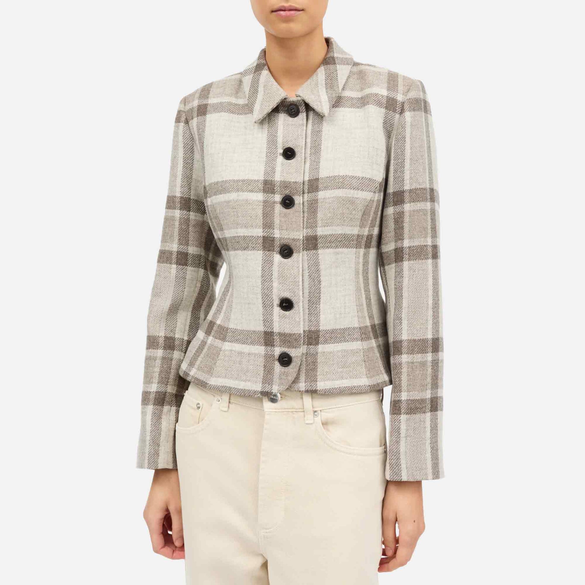Ari Jacket Brown/Grey Big Heritage Check