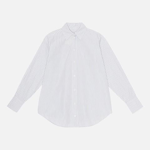 Arthur Shirt Pigeon Stripe