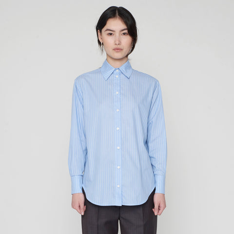 Arthur Shirt Sky Blue Stripe