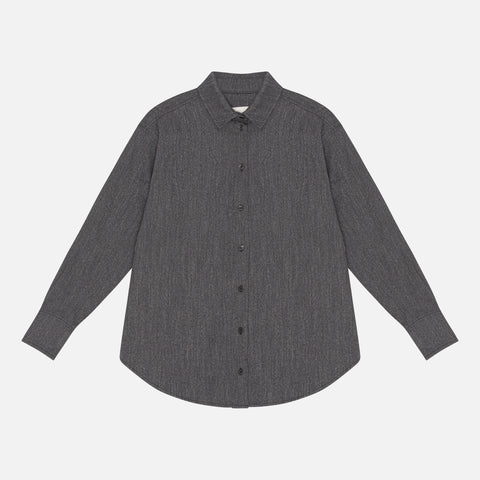 Arthur Shirt Denim Dark Grey