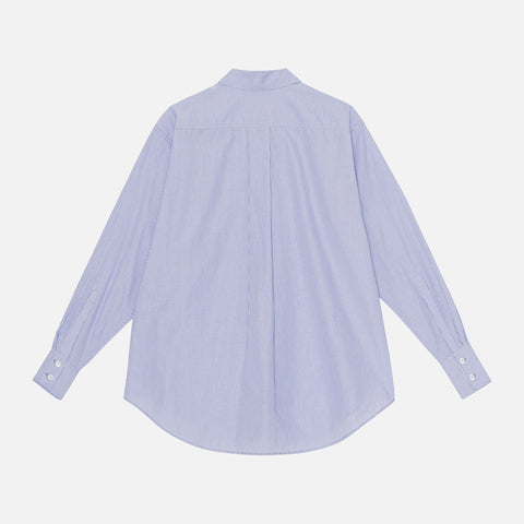 Arthur Shirt White/Blue Stripe