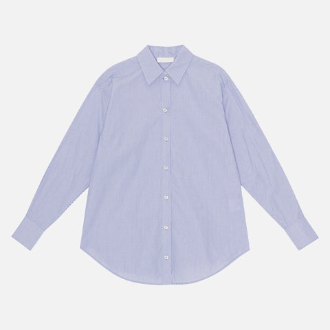 Arthur Shirt White/Blue Stripe