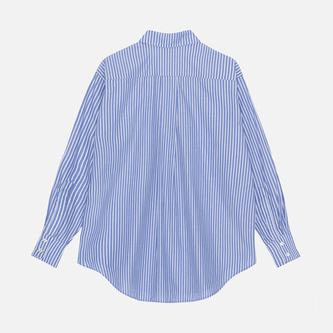 Arthur Shirt Yale Blue/White Stripe