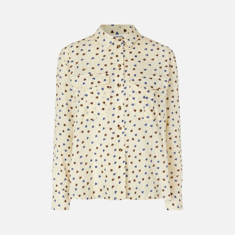 Artie Shirt Bleached Denim