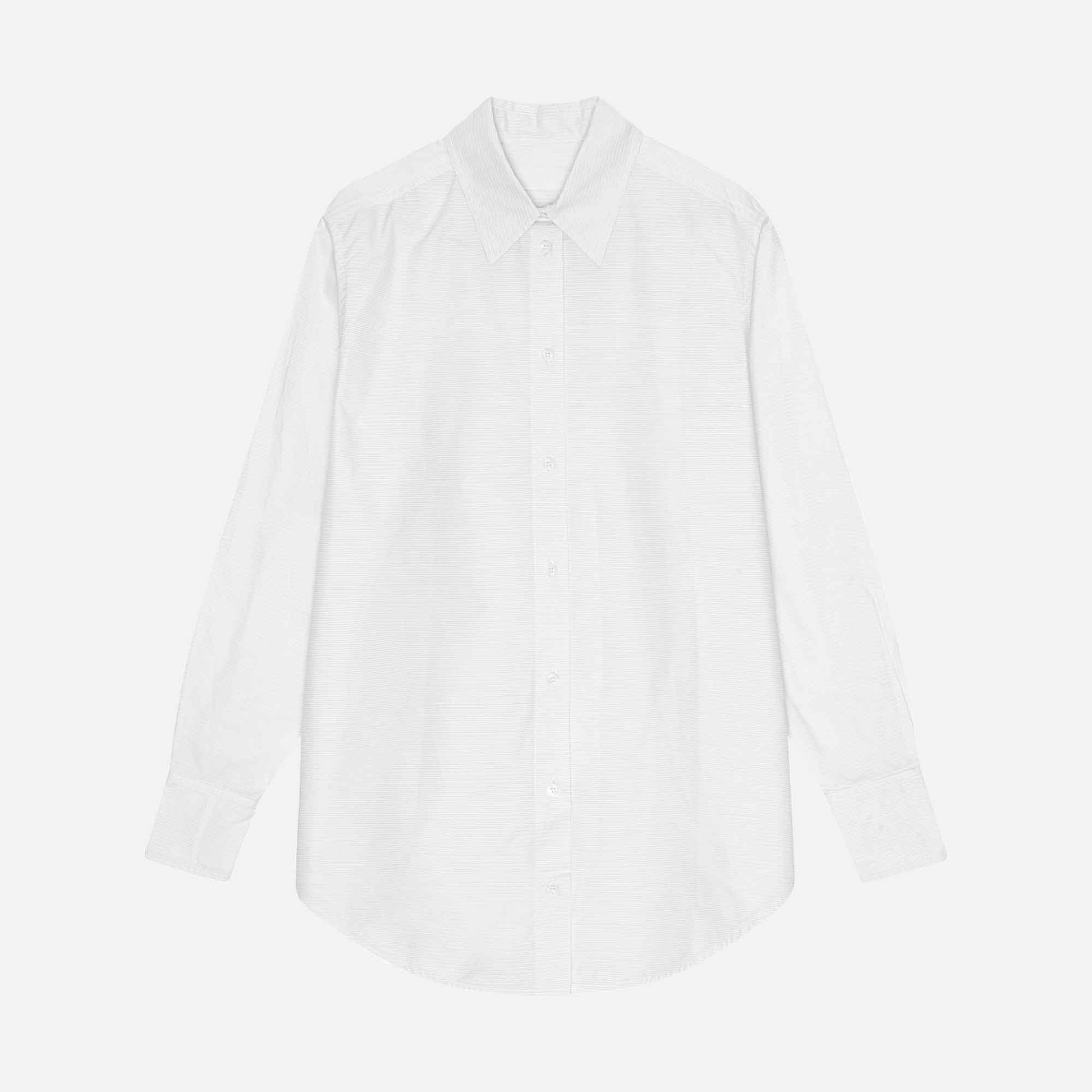 Artura Shirt White Dobby Stripe