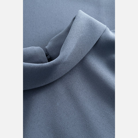 Bailee Crepe Georgette Blouse Blue Fog