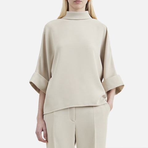 Bailee Crepe Georgette Blouse Dune