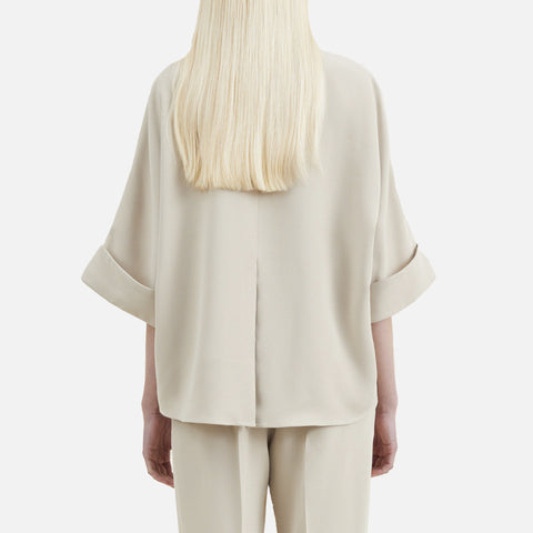 Bailee Crepe Georgette Blouse Dune