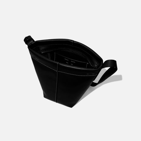 Barrow Leather Mini Bucket Bag Black