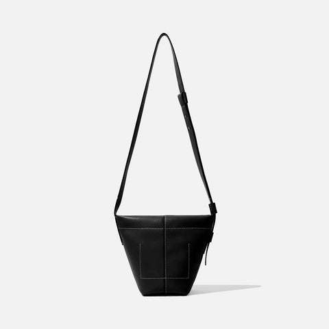 Barrow Leather Mini Bucket Bag Black