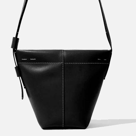 Barrow Leather Mini Bucket Bag Black