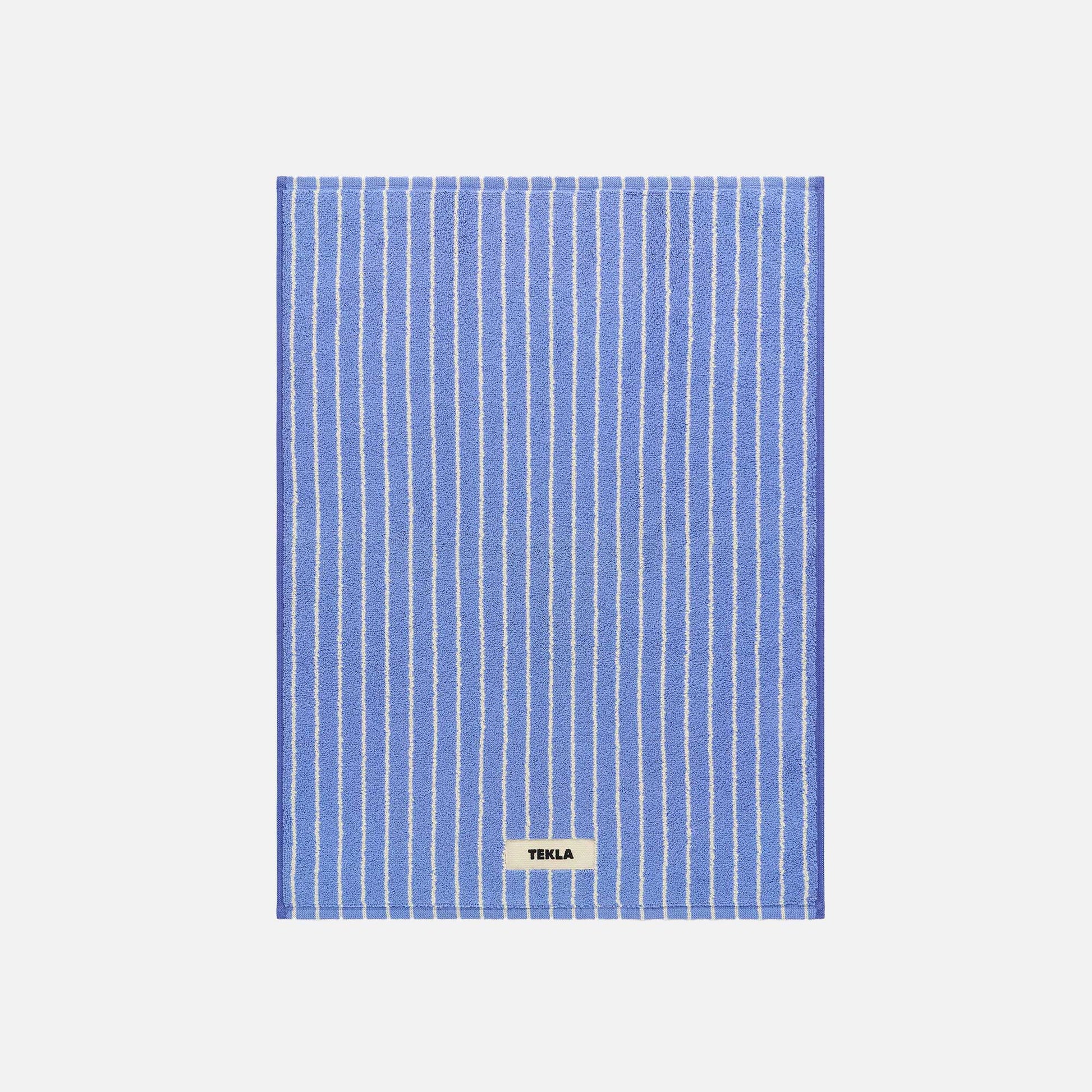 Bath Mat Clear Blue Stripes