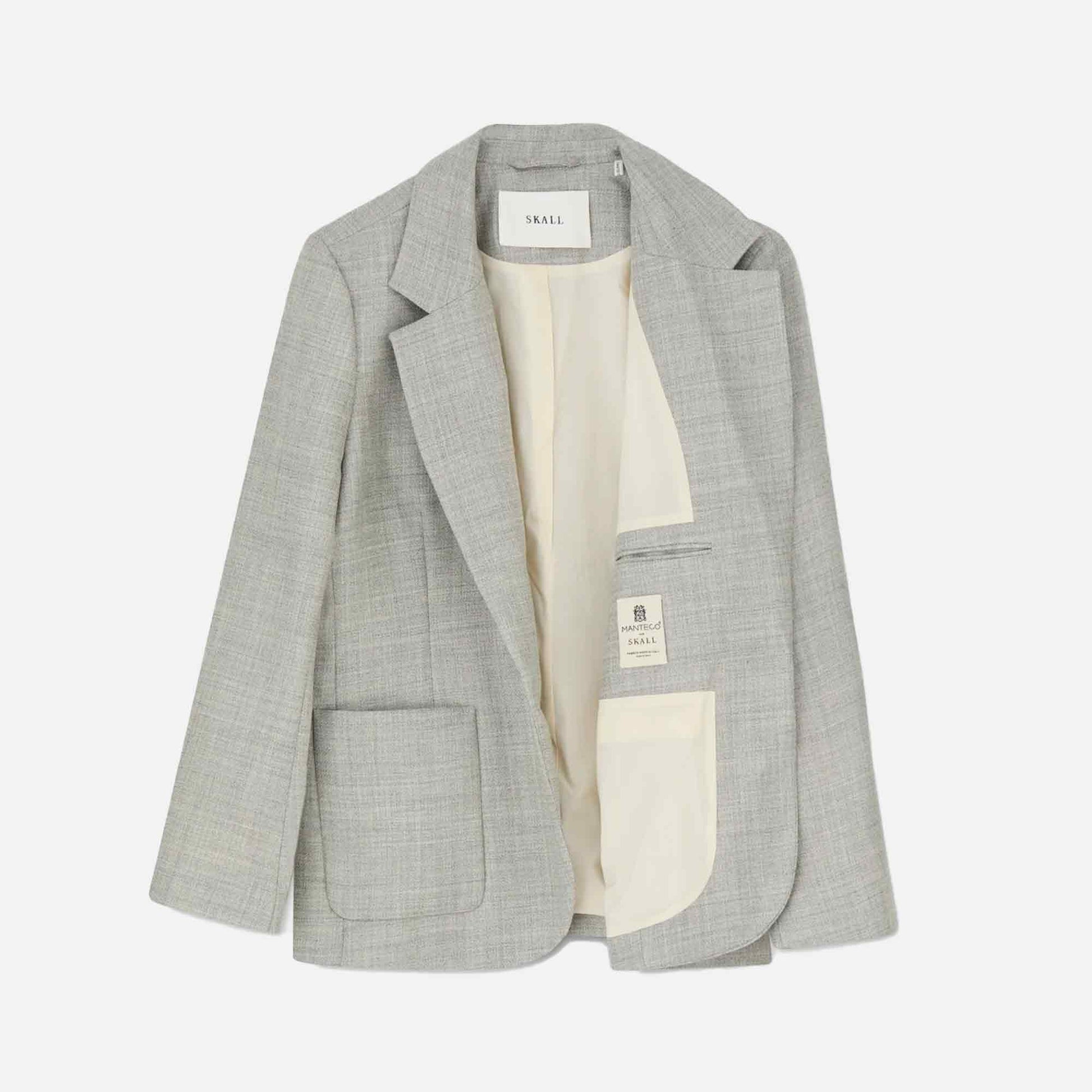 Bella Blazer Light Grey Melange