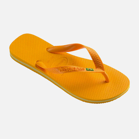 Brazil Logo Flip-Flops Pop Yellow