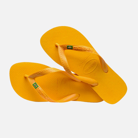 Brazil Logo Flip-Flops Pop Yellow