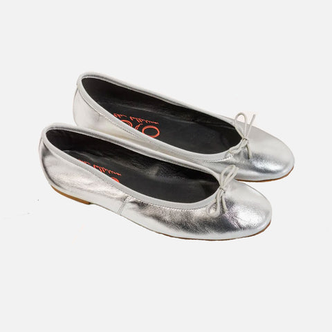 Capri Ballerina Laminato Argento