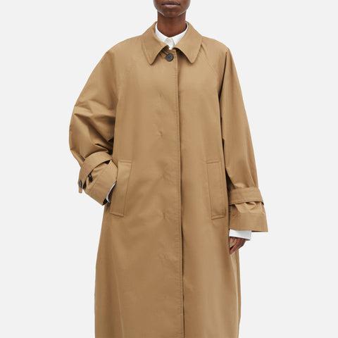 Caro Half Panama Coat Drab