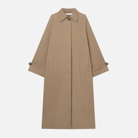 Caro Half Panama Coat Drab