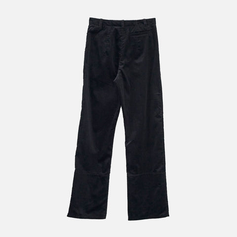 Corduroy Box Trousers Black