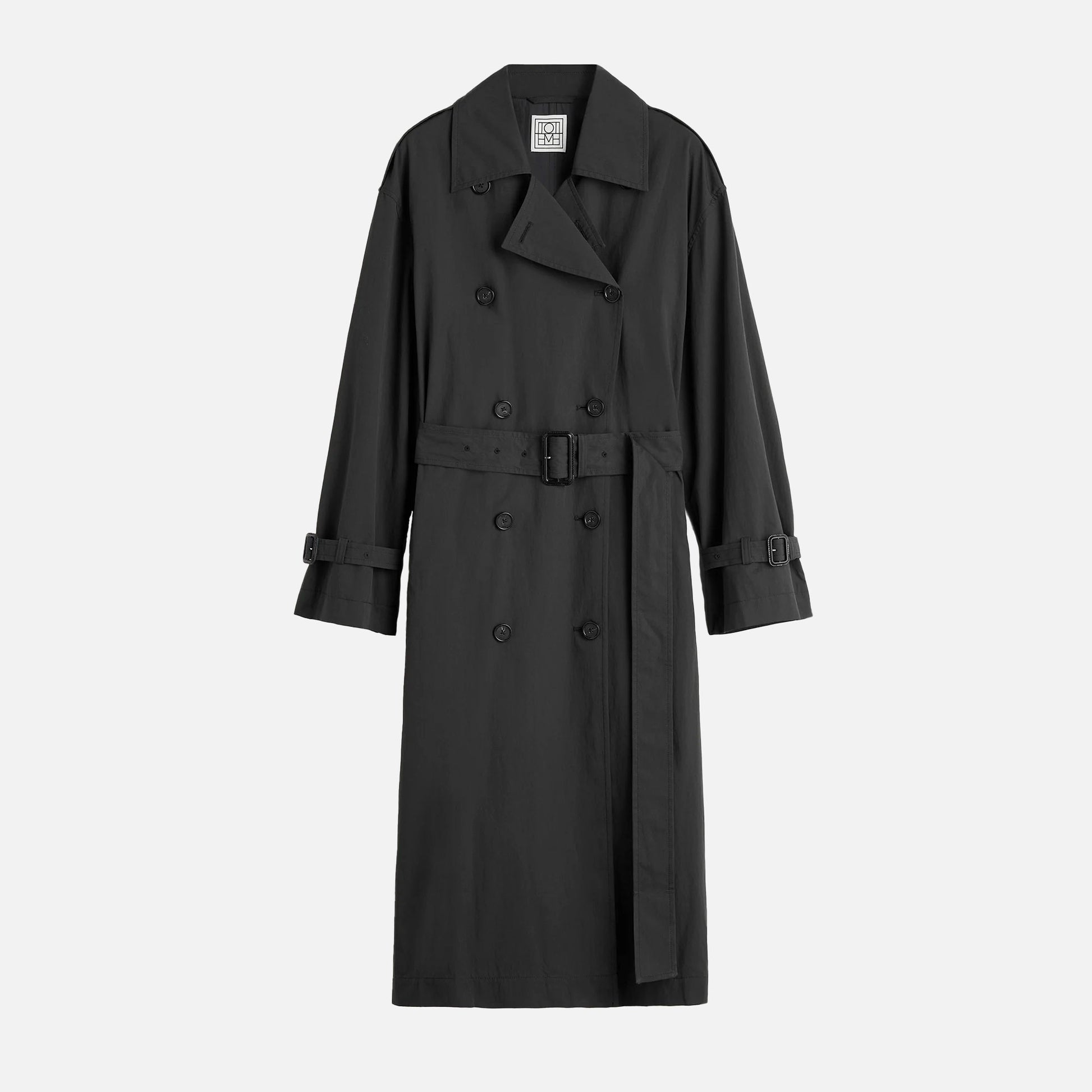 Crisp Summer Trench Washed Black