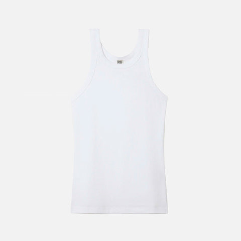 Curved Rib Tank White