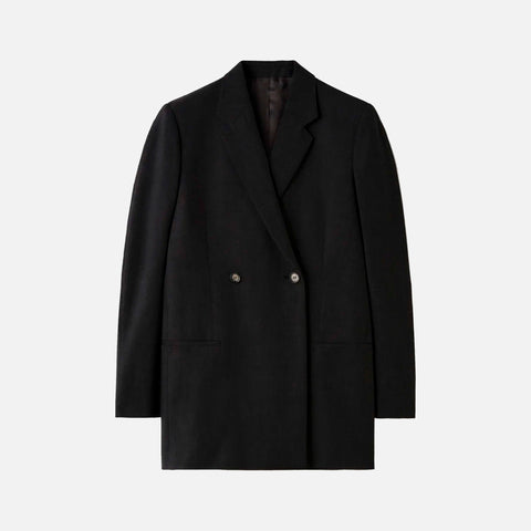 Double-Breasted Vent Blazer Black