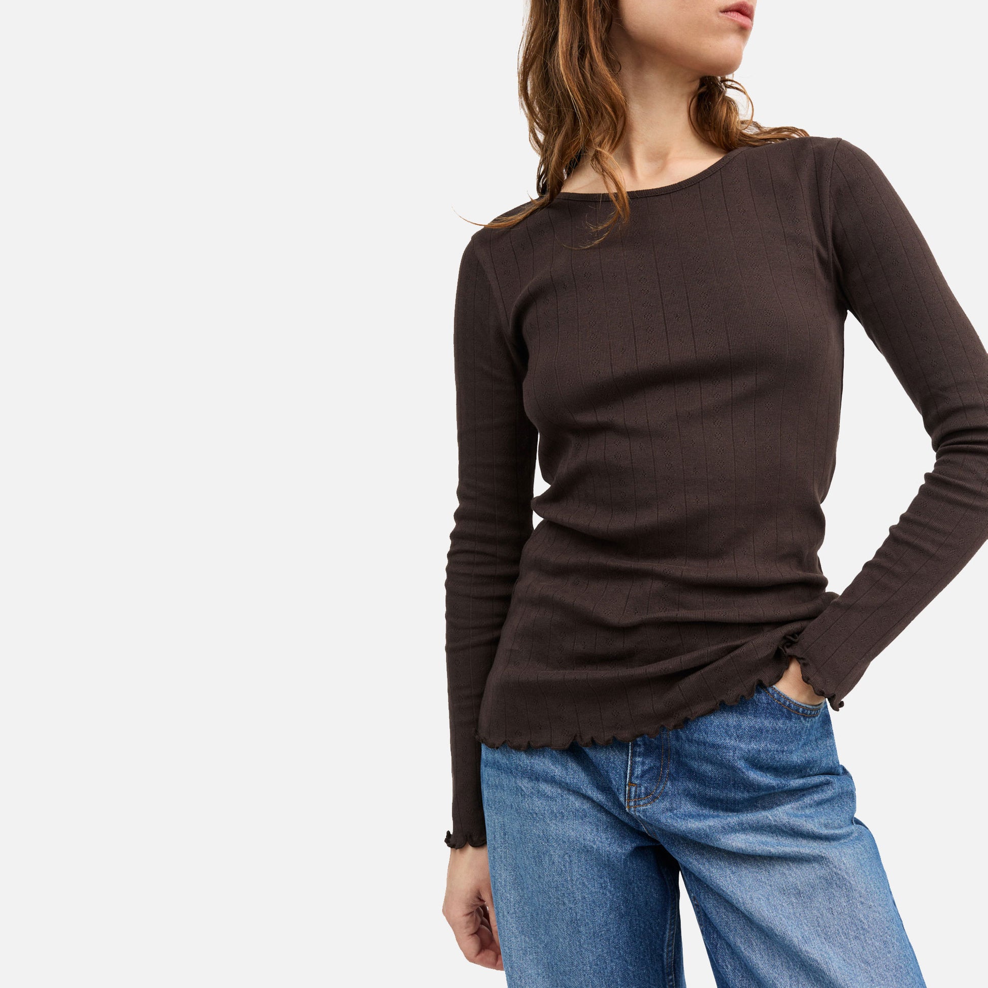 Edie Blouse Dark Brown