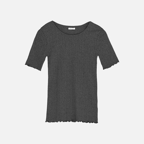 Edie Tee Dark Grey Melange