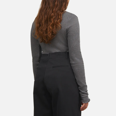 Edie Blouse Dark Grey Melange