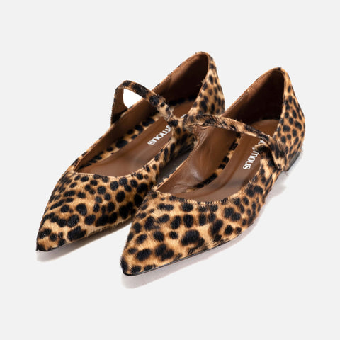 Fifi Ballerina Calf Hair Leopard