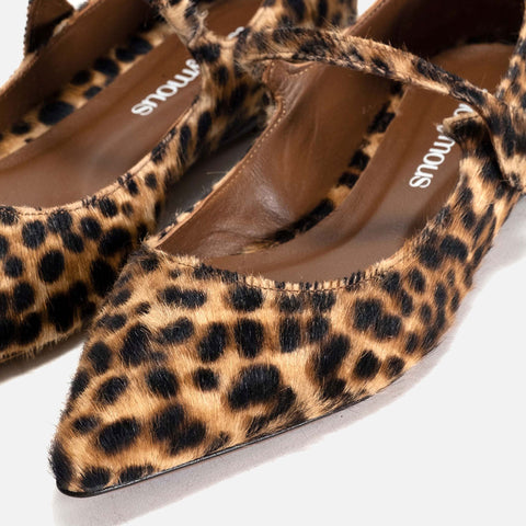 Fifi Ballerina Calf Hair Leopard