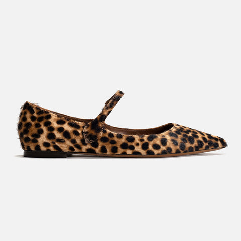 Fifi Ballerina Calf Hair Leopard