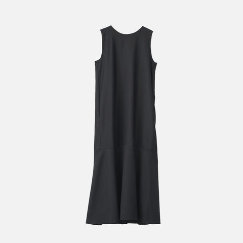 Fine Wool Long Cone Dress