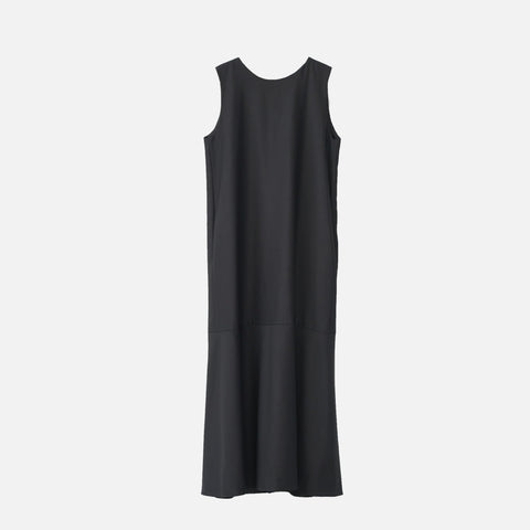 Fine Wool Long Cone Dress