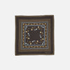 Floral Scarf 55x55 Dark Brown