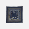 Floral Scarf 55x55 Navy